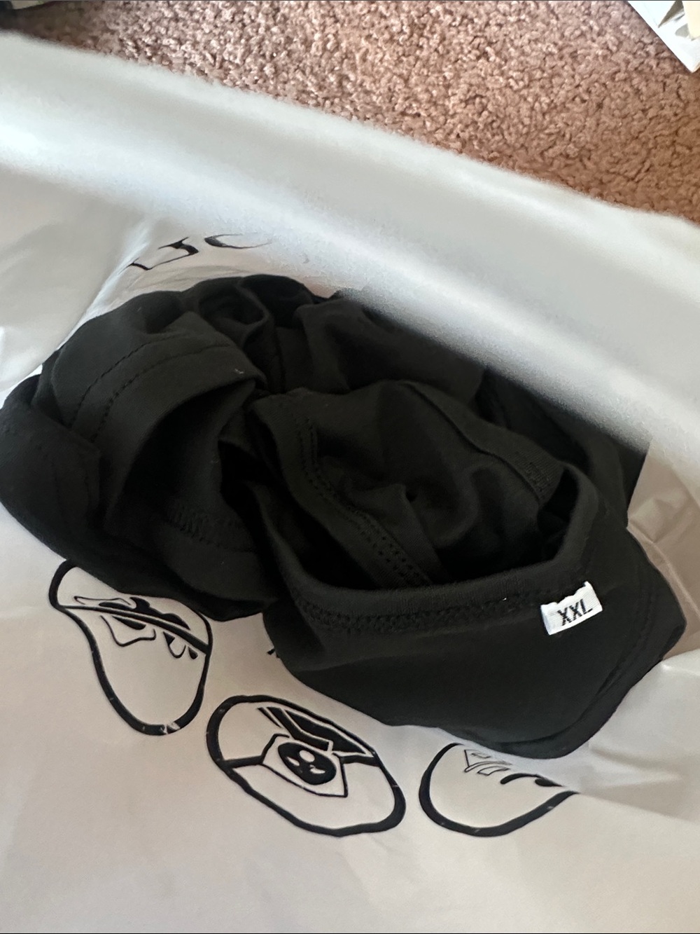 Maternity Tank Top Scoop Neck, Side Ruched, Black - Picture 2 of 2